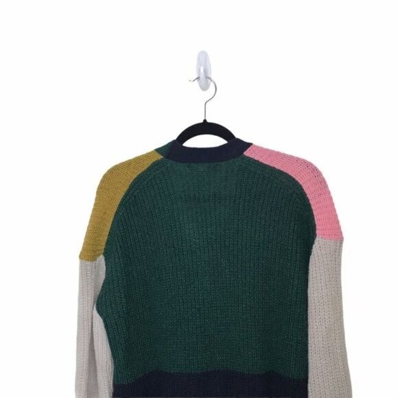 AlexaChung Nora Colorblock Knit Cardigan Small - Picture 6 of 9
